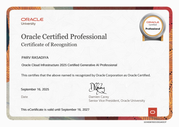 OCI Generative AI Professional